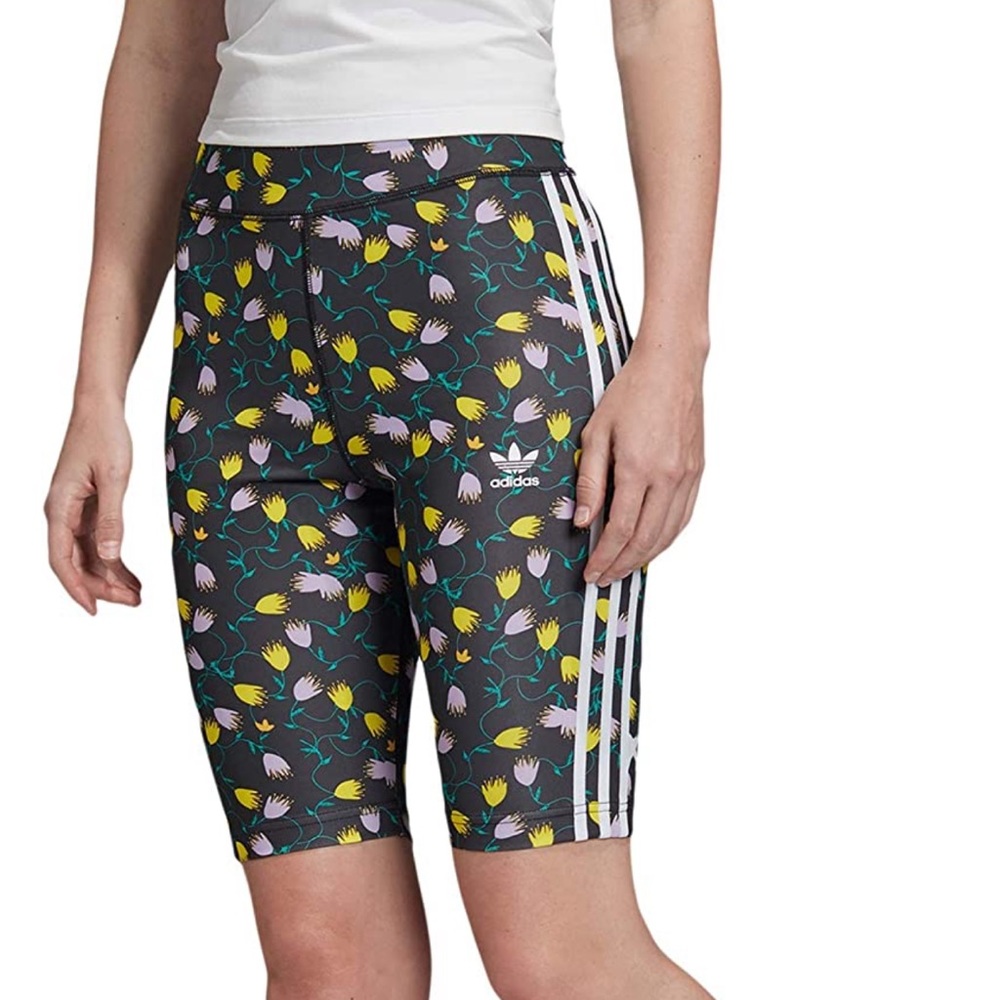 Adidas Bellista Floral Cycling Biker Shorts